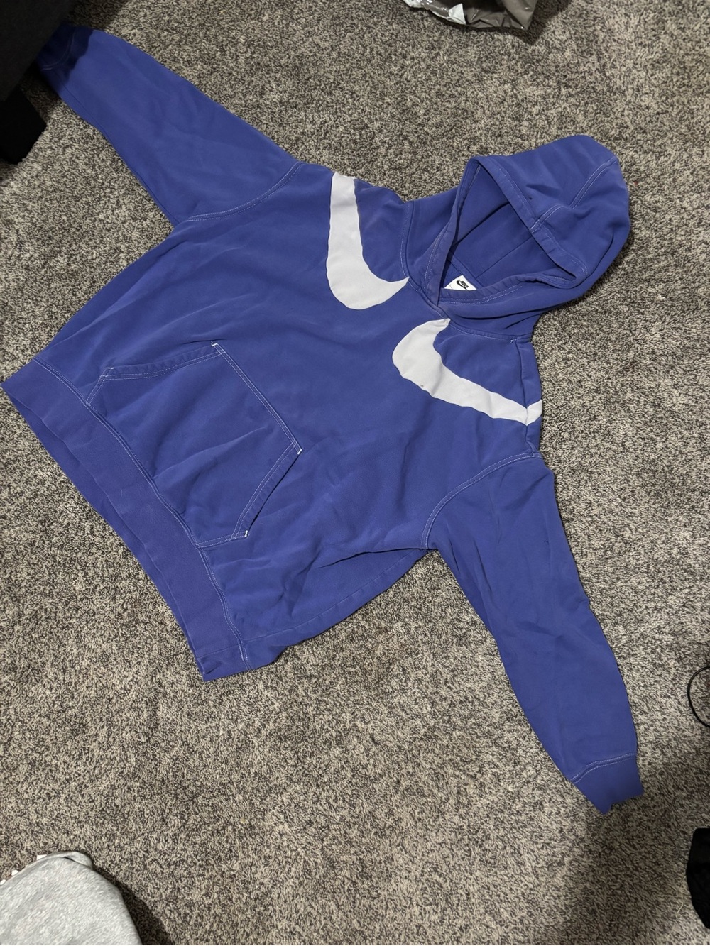 Nike Lavender Hoodie with White Logo Tag